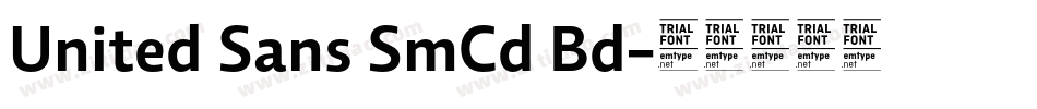 United Sans SmCd Bd字体转换
